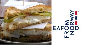 Sandwich di stoccafisso con burrata e pomodoro di Seafood from Norway