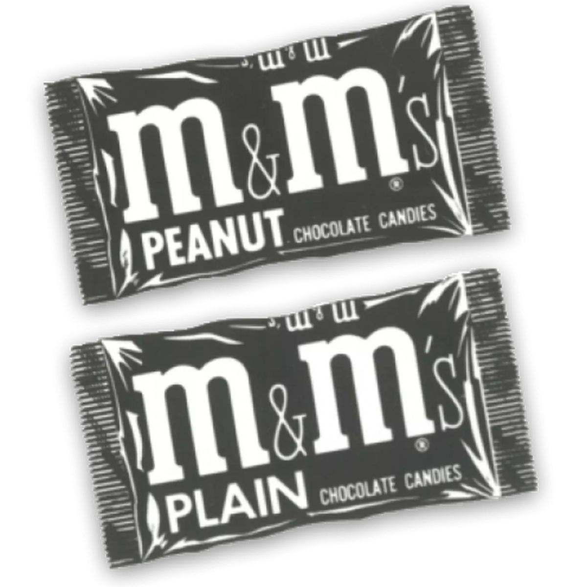 M&M'S Plain e Peanut negli anni '50