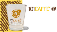 Bicchierini in vetro con logo 101CAFFE'